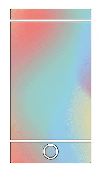 Image of a phone with animated gradient