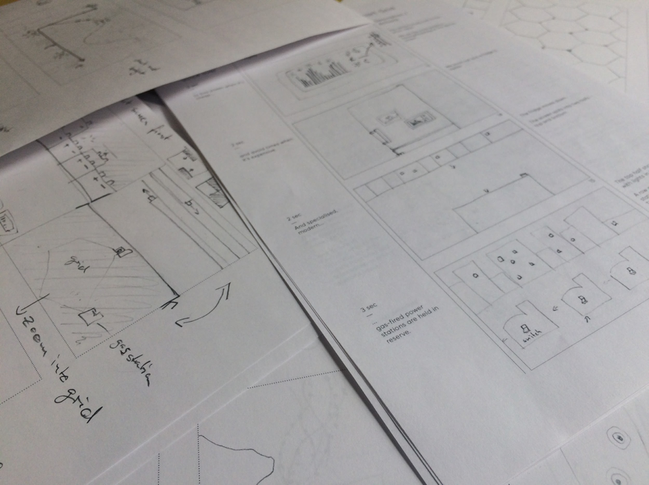 An example of an animation storyboard